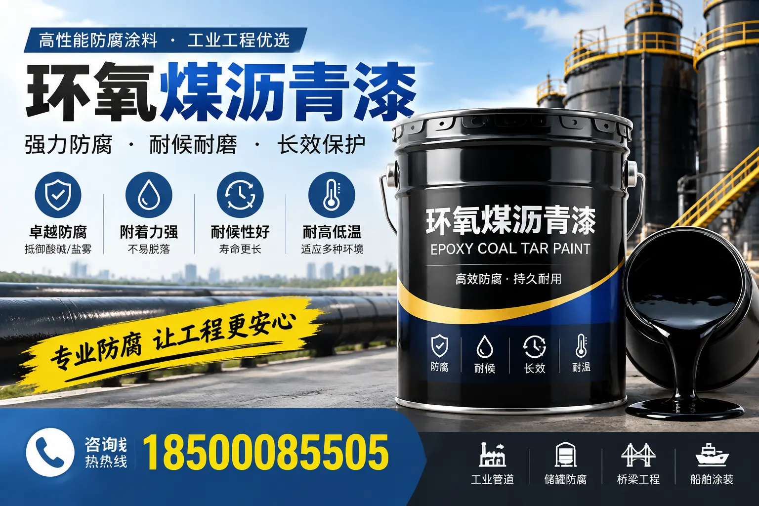 环氧煤沥青漆的施工方法与注意事项，确保在北海顺利完成
