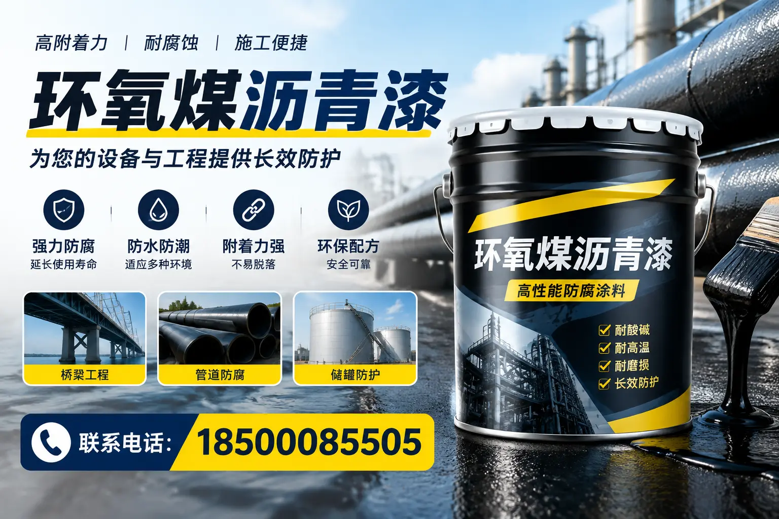 环氧煤沥青漆与其他涂料的对比分析，助力北海企业决策
